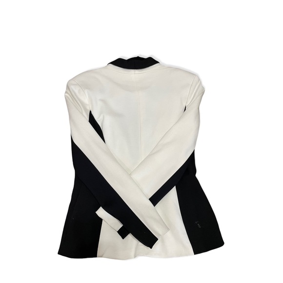 Donna Moore black & white Vero Modo jacket/topper rayon nylon spandex colorblock - Picture 5 of 5